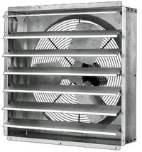 GPX Exhaust Fan w/ Shutters 1 Speed 30 inch 6800 CFM Direct Drive GPX3013, [product-type] - Industrial Fans Direct