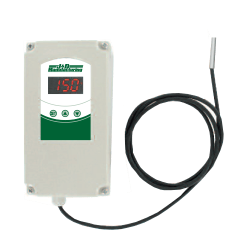 J & D Manufacturing Weather Proof Digital Temperature Switch w/ Sensor Two Stage JDDT2