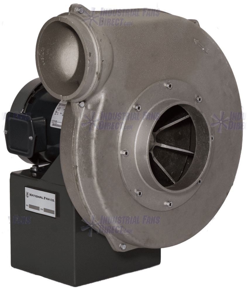 AirFlo Aluminum Radial Pressure Blower 7 inch Inlet / 6 inch Outlet 1055 CFM at 1" SP 1 Phase NHADP12-F-1-T