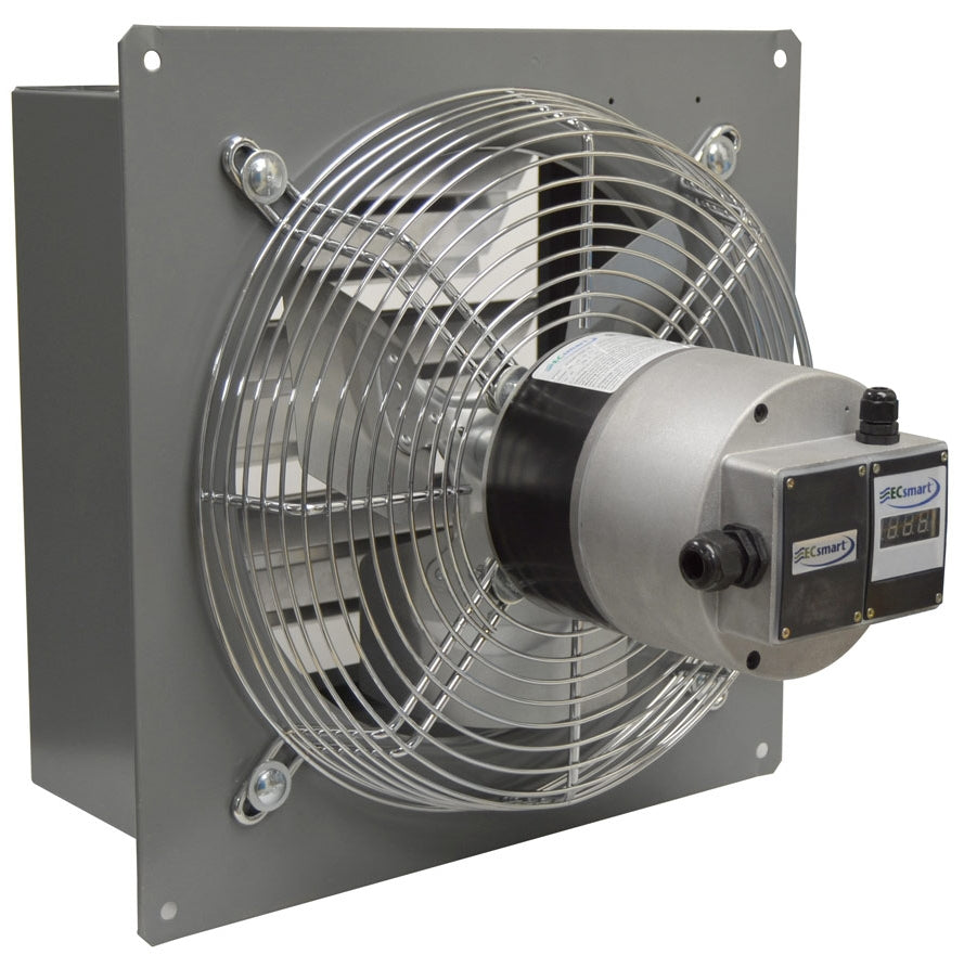 SD Green Series Exhaust Fan w/ Shutters 24 inch Variable Speed 5050 CFM Direct Drive SD24-EC