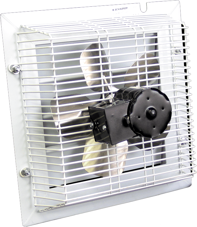 Non-Corrosive PVC Variable Speed Shutter Mounted Wall Exhaust Fan 12 inch 760 CFM SFT-1200