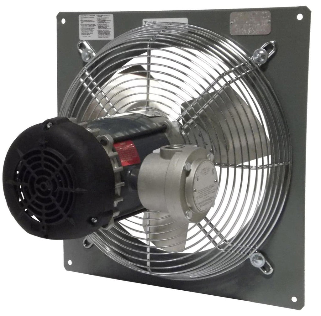 P Series Explosion Proof Panel Mount Exhaust Fan 12 inch 1640 CFM 3 Phase P12-4M, [product-type] - Industrial Fans Direct
