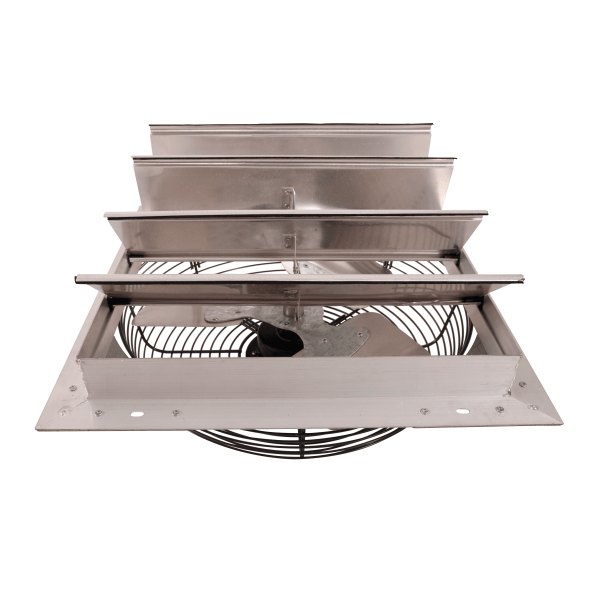 Shutter Mounted Wall Exhaust Fan 16 Inch w/ 9' Cord & Plug 3 Speed 1400 CFM 16SF4T60C