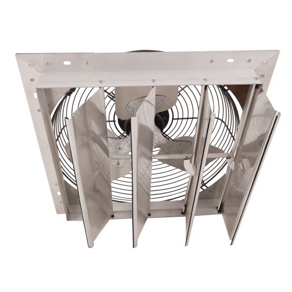 Shutter Mounted Wall Exhaust Fan 16 Inch w/ 9' Cord & Plug 3 Speed 1400 CFM 16SF4T60C