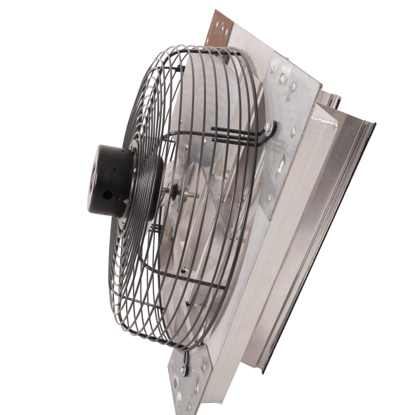 Shutter Mounted Wall Exhaust Fan 16 Inch w/ 9' Cord & Plug 3 Speed 1400 CFM 16SF4T60C
