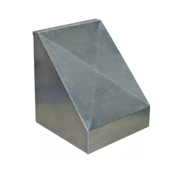 12" Galvanized Weather Hood w/ Birdscreen WHA12P - WH12P