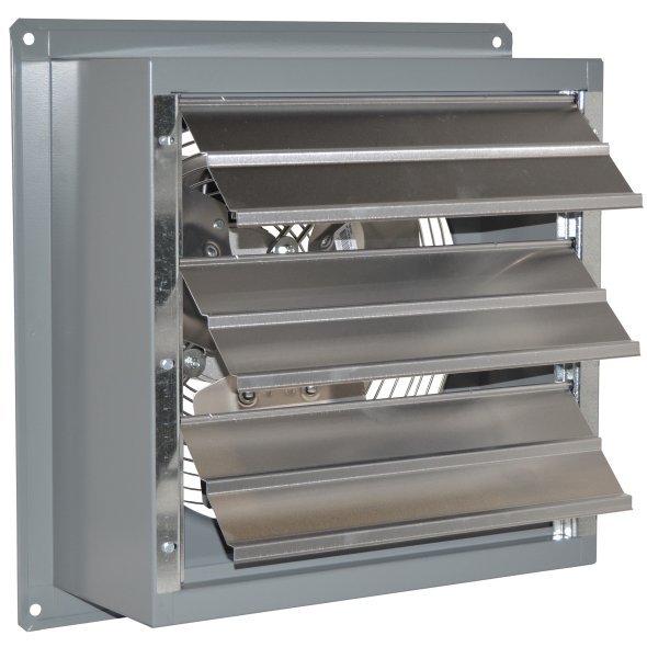 SD Exhaust Fan w/ Shutters Variable Speed 18 inch 3150 CFM Direct Drive S18-FVD