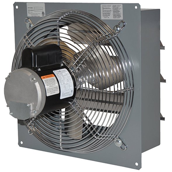 SD Exhaust Fan w/ Shutters Variable Speed 18 inch 3150 CFM Direct Drive S18-FVD