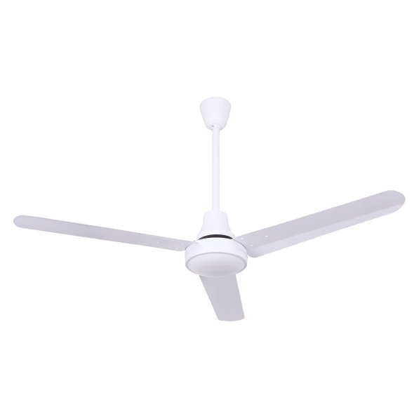 Commercial 56 inch White Reversible Ceiling Fan w/ DC Motor 5 Speed CP56D11N
