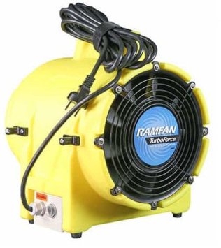 RamFan UB20 High Performance Turbofan Confined Space Blower 8 inch 980 CFM 115 Volt