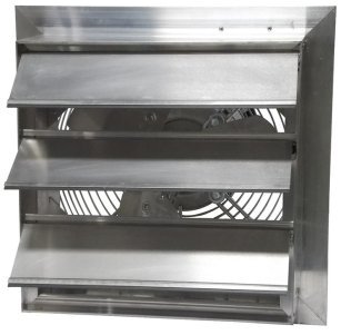 AX Explosion Proof Aluminum Wall Exhaust Fan w/ Shutters 24 inch 5520 CFM AX24-4