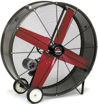 SPL Heat Buster Portable Barrel Fan 115 Volt 36 inch 12100 CFM Belt Drive SPL3613