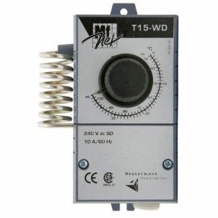 Mechanical Thermostat Single Pole Double Throw Switch for Fans or Heaters TT15WDCAM1C