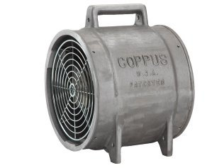 Coppus 12 inch Air Driven Reaction Fan 2140 CFM at 80 PSIG Inlet Pressure RF-12