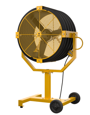 Yellow Jacket Portable Pedestal Directional Fan 30 Inch w/ 10 ft Cord Variable Speed Direct Drive MP-YJ1-031018S34