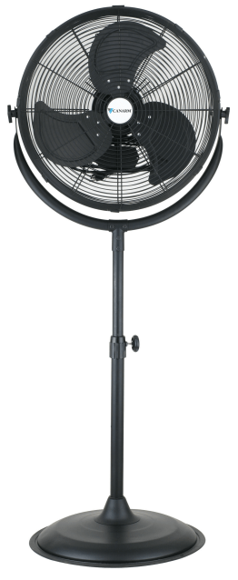 Commercial Pedestal Fan 20 inch w/ Wheel Kit 3 Speed 6200 CFM CCUP20