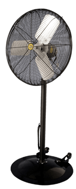 Industrial Duty Oscillating Pedestal Fan w/ Wheels & Cord 30 Inch 3 Speed 6520CFM VDF301WB2