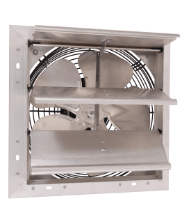 Shutter Mounted Wall Exhaust Fan w/ 9' Cord & Plug 12 Inch 3 Speed 1100 CFM 12SF4T50C