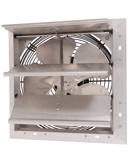 Shutter Mounted Wall Exhaust Fan 12 Inch w/ 9' Cord & Plug 900 CFM Variable Speed 12SF4V35C