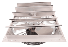 Shutter Mounted Wall Exhaust Fan w/ 9' Cord & Plug 20 Inch 3340 CFM Variable Speed 20SF4V180C