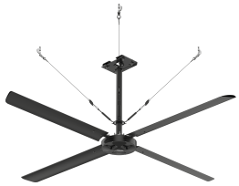 Hunter ECO HVLS Ceiling Fan 12 foot 3600 Sq Ft Coverage 3 Phase 220V