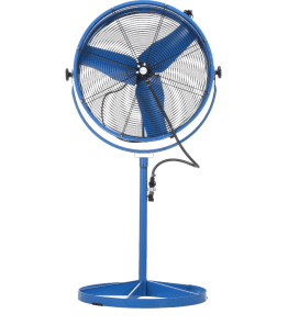 Misting Barrel Pedestal Fan 30 inch w/ 10' Cord & Plug 2 Speed 8800 CFM AMF-30-B