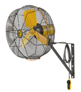 Aireye Directional Wall Mount Fan 20 inch w/ 18 ft Cord Variable Speed F-AE1-2001L13S34