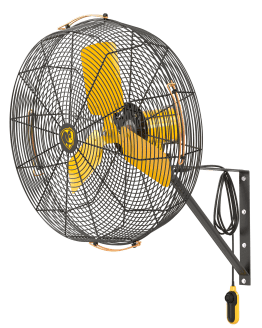 Aireye Directional Wall Mount Fan 24 inch w/ 18 ft Cord Variable Speed F-AE1-2401L13S34
