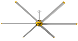 Big Ass Fans 12 foot HVLS Ceiling Fan w/ Controller 3600 sq. ft. Coverage F-ES2-1201S34