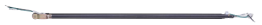 36 inch Black Downrod w/ Lead Wire & Safety Cable DCR3610