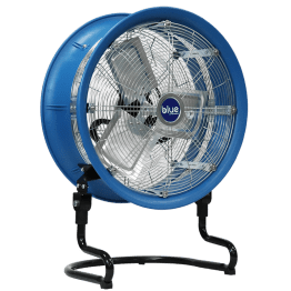 Patterson Blue Residential Light-Duty Floor Fan w/ 6' Cord 18 inch 3 Speed 115 Volt BLUE1800