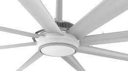 Big Ass Fans Essence 10 foot HVLS Ceiling Fan Kit w/ White Trim 2500 Sq. Ft. Coverage F-ES2-1001A385Q103V46