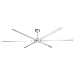ZEPHYR HD - Heavy Duty Silver 8 foot Ceiling Fan w/ Control 20000 CFM 120V 6 Speed NFC8SLVHD