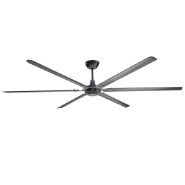 ZEPHYR HD - Heavy Duty Black 10 foot Ceiling Fan w/ Control 21000 CFM 120V 6 Speed NFC10BLKHD