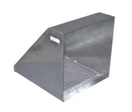 14 inch Galvanized Weather Hood w/ Birdscreen EH14