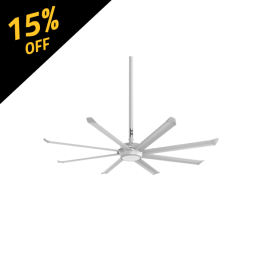Big Ass Fans Essence 8 foot HVLS Ceiling Fan Kit w/ White Trim 1600 Sq. Ft. Coverage F-ES2-0801A385Q103V46