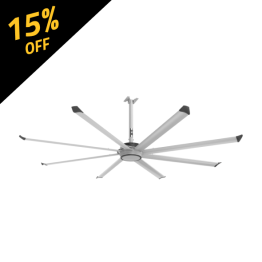 Big Ass Fans Essence 10 foot HVLS Ceiling Fan Kit w/ Black Trim 2500 Sq. Ft. Coverage F-ES2-1001A384Q141V46