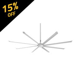 Big Ass Fans Essence 12 foot HVLS Ceiling Fan Kit w/ White Trim 3025 Sq. Ft. Coverage F-ES2-1201A385Q103V46