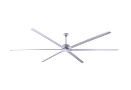 FANBOS Silver 8 foot Ceiling Fan w/ 5 Speed Remote 16729 CFM CP96PG
