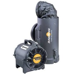 RamFan UB20XX Hazardous Location Blower/Exhauster w/ 15 ft Anti-Static Duct 8 inch 980 CFM