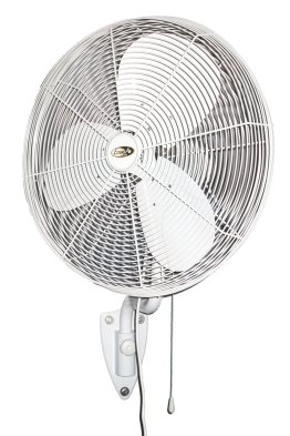 White 3 Speed Outdoor Rated Oscillating Wall Mount Circulator Fan 24 inch 3950 CFM POW24OSC