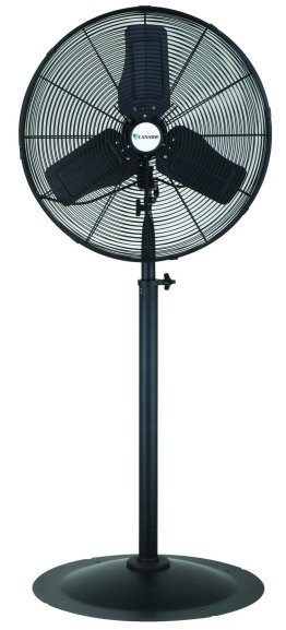 Commercial Oscillating Pedestal Fan 3 Speed 24 inch 6600 CFM PBKD24-OSC