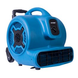 XPOWER 800 Series Air Mover w/ Telescopic Handle & Wheels 3 Speed 3600 CFM P-830H-BLUE