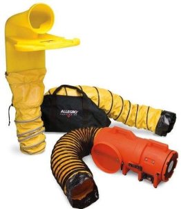 Confined Space DC Plastic Blower System w/ 8" MVP 816 CFM 9520-36M