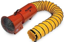 Confined Space Ventilator Fan DC Motor 8 inch w/ 25' Duct 796 CFM 9537-25