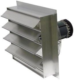 AX Wall Exhaust Fan 12 inch Variable Speed 1650 CFM 3 Phase Direct Drive AX12-1M