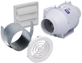 TD Mixvent Standard Exhaust Fan Kit 4 inch 101 CFM KIT-TD-100