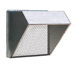 36 inch Galvanized Weather Hood w/ Birdscreen RH36