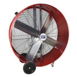 Maxx Air Portable Barrel Fan 42 inch 2 Speed 13300 CFM Belt Drive BF42BDRED