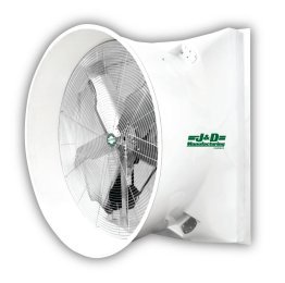 Tornado Fiberglass Exhaust Fan w/ Poly Shutters & Gold Star Motor 36 inch 7068 CFM 1 Speed VFP36G-GS